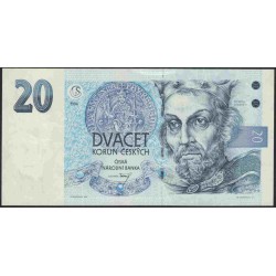 Чехия 20 крон 1994 (Czechia 20 korun 1994) P 10a : Unc