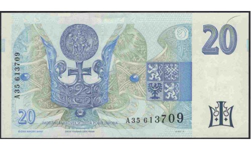 Чехия 20 крон 1994 (Czechia 20 korun 1994) P 10a : Unc