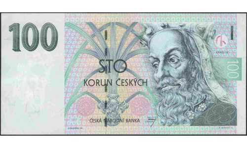 Чехия 100 крон 1997 (Czechia 100 korun 1997) P 18c : Unc