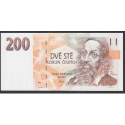Чехия 200 крон 1996, РЕДКОСТЬ (Czechia 200 korun 1996) P 13: UNC