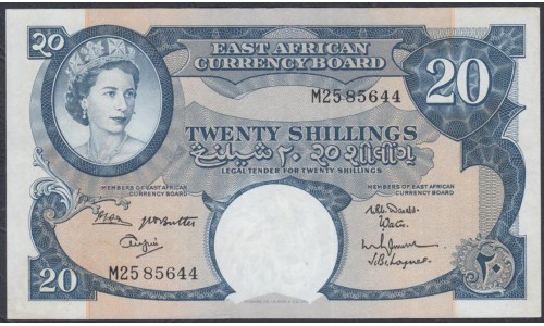 Британская Восточная Африка 20 шиллингов ND (1962 год) (EASTAFRICAN CURRENCY BOARD 20 shillings ND(1962)) P 43: UNC-
