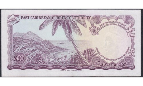 Восточные Карибские Острова 20 долларов (1965), Антигуа (EAST CARIBBEAN STATES 20 Dollars (1965)(Antigua)) P 15h: XF+