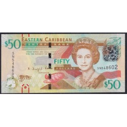 Восточные Карибские Острова 50 долларов 2015 года (EAST CARIBBEAN STATES 50 Dollars 2015) P 54b: UNC