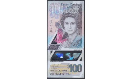 Восточные Карибские Острова 100 долларов ND (2019) (EAST CARIBBEAN STATES 100 Dollars ND (2019)) P NEW : Unc