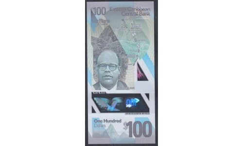 Восточные Карибские Острова 100 долларов ND (2019) (EAST CARIBBEAN STATES 100 Dollars ND (2019)) P NEW : Unc