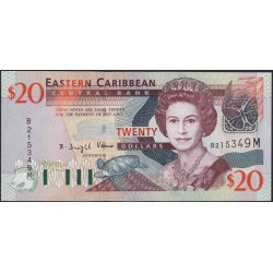 Восточные Карибские Острова 20 долларов ND (2003) (EAST CARIBBEAN STATES 20 Dollars ND (2003)) P 44m : Unc