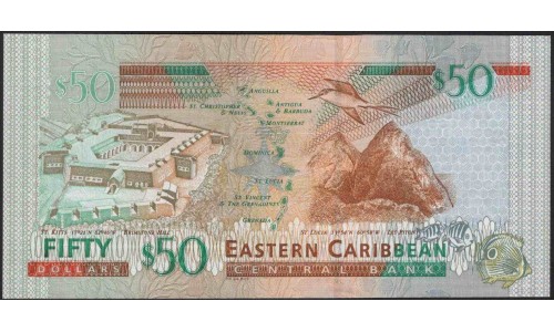 Восточные Карибские Острова 50 долларов ND (2003) (EAST CARIBBEAN STATES 50 Dollars ND (2003)) P 45m : Unc