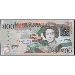 Восточные Карибские Острова 100 долларов ND (2008) (EAST CARIBBEAN STATES 100 Dollars ND (2008)) P 51 : Unc