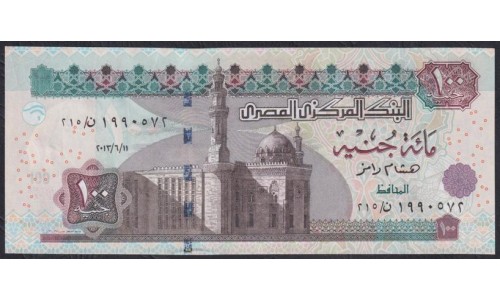Египет 100 фунтов 2012 (EGYPT 100 pounds 2012) P 67j: UNC