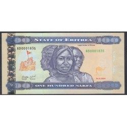 Эритрия 100 накфа 2004 года (ERITREA 100 nakfa 2004) P 8: UNC