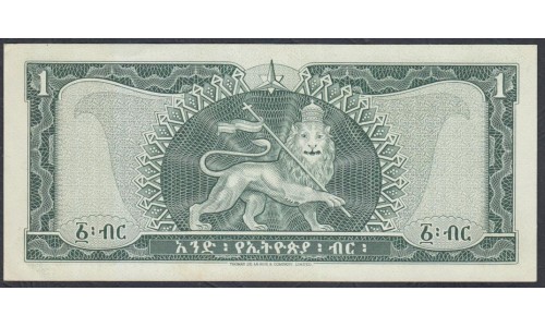 Эфиопия 1 доллар 1966 год (ETHIOPIAN 1 dollar 1966) P 25: UNC