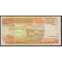 Эфиопия 50 бирр 2000 год (ETHIOPIAN 50 birr 2000) P 49b: XF/aUNC
