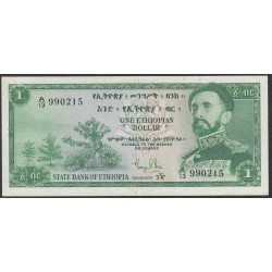 Эфиопия 1 доллар 1961 год (ETHIOPIAN 1 dollar 1961) P 18: XF/aUNC