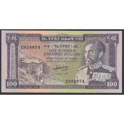 Эфиопия 100 долларов 1966 год (ETHIOPIAN 100 dollars 1966) P 29: UNC