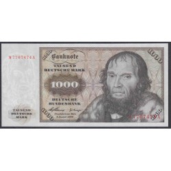 Германия 1000 марок 1960 года, просто РАРИТЕТ (Germany 1000 Mark 1960) P 24: UNC
