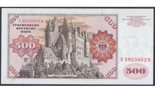 Германия 500 марок 1977 года (Germany 500 Mark 1977) P 35b: UNC