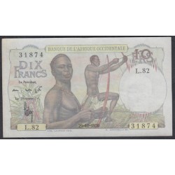 Французская Западная Африка 10 франков 1950 (French West Africa 10 francs 1950) Р 37: UNC--