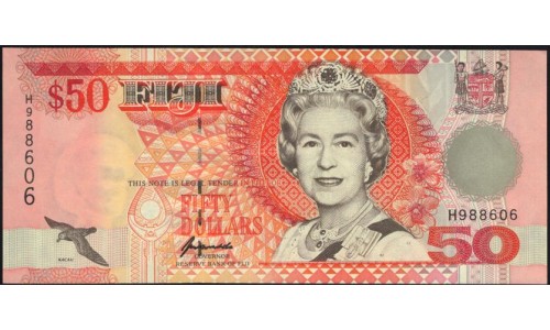Фиджи 50 долларов 1996 года (FIJI  50 dollars 1996) P 100a: UNC