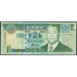 Фиджи 2 доллара 2000 года (FIJI 2 dollars 2000) P 102a : UNC