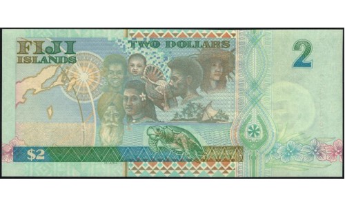 Фиджи 2 доллара 2000 года (FIJI 2 dollars 2000) P 102a : UNC