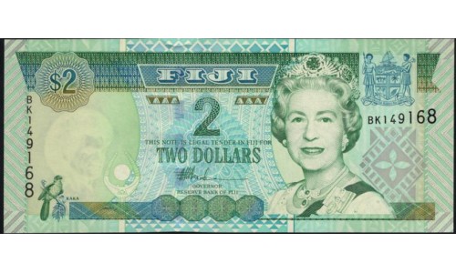 Фиджи 2 доллара 2002 года (FIJI 2 dollars 2002) P 104a : UNC