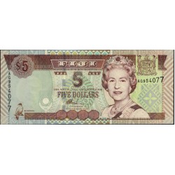 Фиджи 5 долларов 2002 года (FIJI  5 dollars 2002) P 105b: UNC