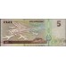 Фиджи 5 долларов 2002 года (FIJI  5 dollars 2002) P 105b: UNC
