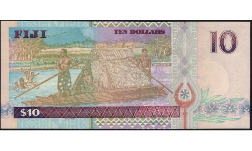 Фиджи 10 долларов 2002 года (FIJI 10 dollars 2002) P 106a : UNC