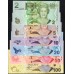 Фиджи комплект из 6 бон от 2 до 100 долларов 2007-2011 годов (FIJI 2-100 dollars 2007-2011, 6 pieces) P 109-114a : UNC