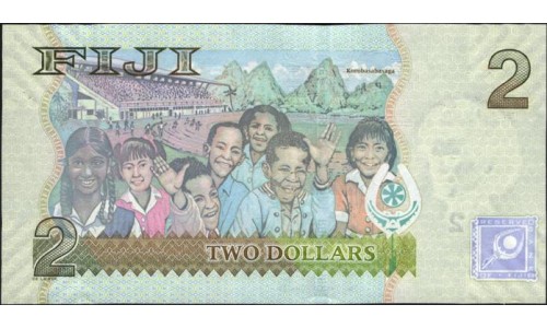 Фиджи 2 доллара 2007-2011 годов (FIJI 2 dollars 2007-2011) P 109а: UNC