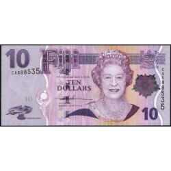 Фиджи 10 долларов 2007-2011 годов (FIJI  10 dollars 2007-2011) P 111a: UNC