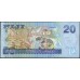 Фиджи 20 долларов 2007-2011 годов, тёмное поле слева, серии CY,DH (FIJI 20 dollars 2007-2011) P 112a : UNC