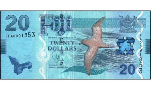 Фиджи 20 долларов 2013 года (FIJI  20 dollars 2013) P 117a: UNC