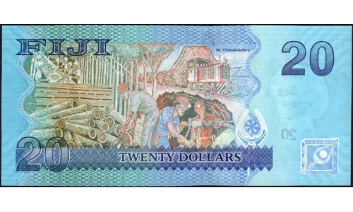 Фиджи 20 долларов 2013 года (FIJI  20 dollars 2013) P 117a: UNC