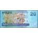 Фиджи 20 долларов 2013 года (FIJI  20 dollars 2013) P 117a: UNC