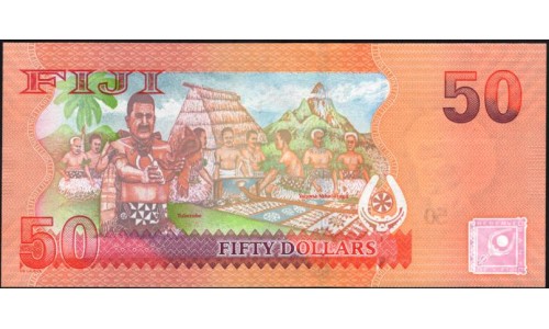 Фиджи 50 долларов 2013 года (FIJI  50 dollars 2013) P 118a: UNC