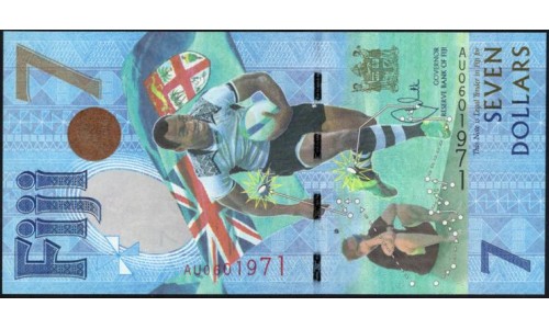 Фиджи 7 долларов 2016(2017) года (FIJI 7 dollars 2016(2017)) P 120 : UNC