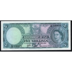 Фиджи 5 шиллингов 1962 года (FIJI  5 Shillings 1962) P 51c: UNC