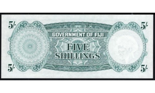 Фиджи 5 шиллингов 1962 года (FIJI  5 Shillings 1962) P 51c: UNC