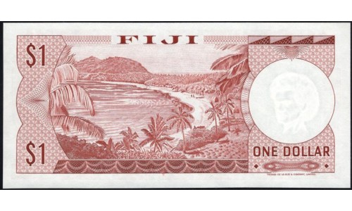 Фиджи 1 доллар 1974 года (FIJI 1 dollar 1974) P 71b: UNC