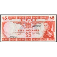 Фиджи 5 долларов 1974 года (FIJI 5 dollars 1974) P 73с: UNC-/UNC