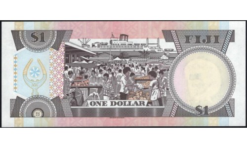Фиджи 1 доллар 1987 года (FIJI 1 dollar 1987) P 86a: UNC