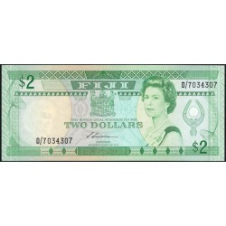 Фиджи 2 доллара 1988 года (FIJI 2 dollars 1988) P 87a: UNC