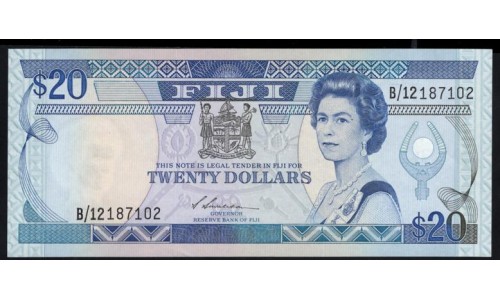 Фиджи 20 долларов 1988 года (FIJI 20 dollars 1988) P 88: UNC