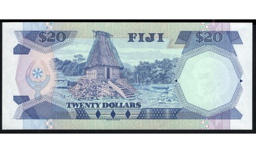 Фиджи 20 долларов 1988 года (FIJI 20 dollars 1988) P 88: UNC