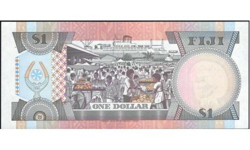 Фиджи 1 доллар 1993 года (FIJI 1 dollar 1993) P 89a : UNC