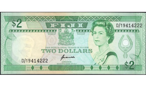 Фиджи 2 доллара 1995 года (FIJI 2 dollars 1995) P 90a : aUNC