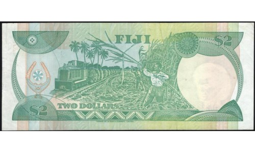Фиджи 2 доллара 1995 года (FIJI 2 dollars 1995) P 90a : XF/aUNC