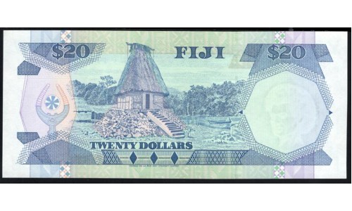 Фиджи 20 долларов 1992 года, префикс E (FIJI  20 dollars 1992 prefix E) P 95: UNC