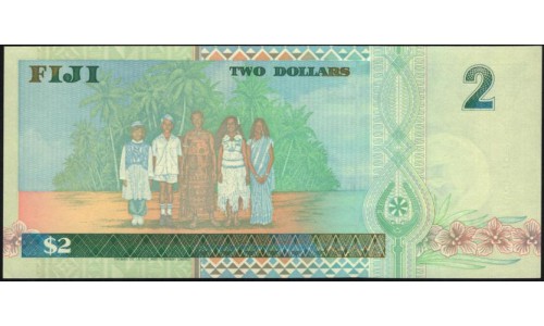 Фиджи 2 доллара 1996 года (FIJI 2 dollars 1996) P 96a: UNC